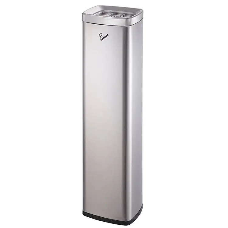 New style Stand Large Outdoor Customized Stainless Steel Metal Ashtray Garbage Bin