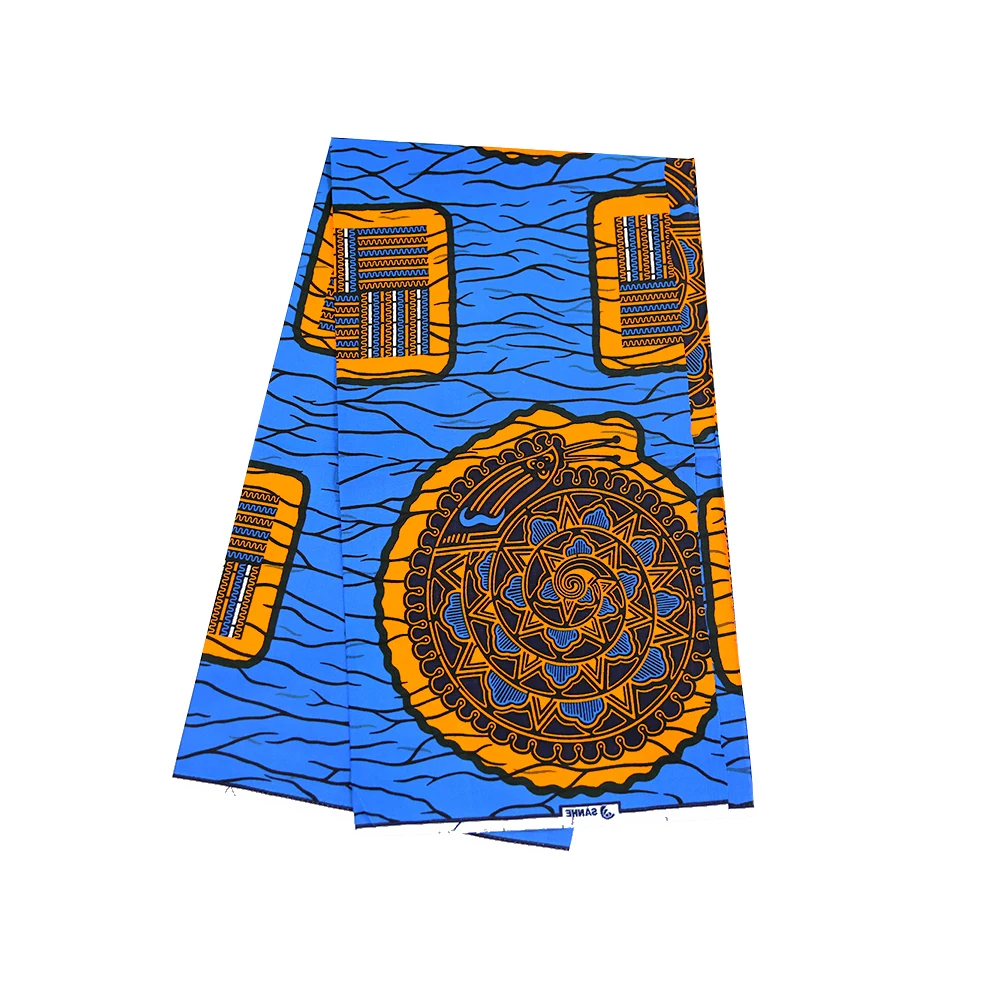 Deluxe Wax Fabric Design For African  Wax Print Fabric