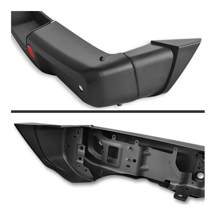 Car rear bumper extension to absorb and mitigate external impact