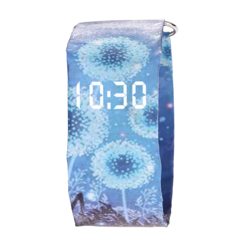 Бумажные часы, водонепроницаемые светодиодные бумажные часы, цветные стильные цифровые часы Tyvek