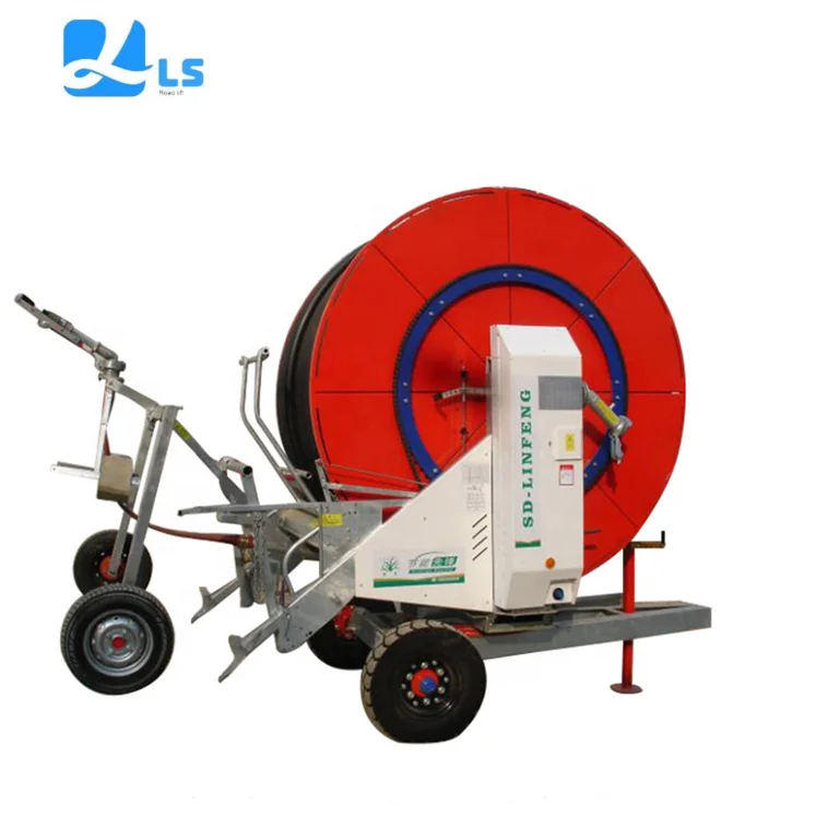Field water fertilizer integrated sprinkler winch type sprinkler reel type irrigation vehicle agricultural sprinkler