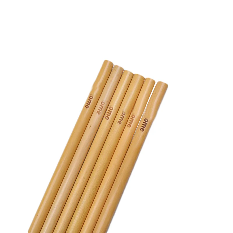 Custom laser engraving logo natural and organic drinking bamboo straw natural straws hot seller