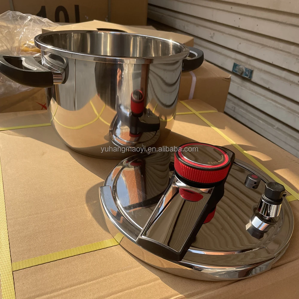 9L High Quality 201 stainless steel  High Pressure Cooker With safety valve Cooker Use for Gas And Induction Cooker Cooking