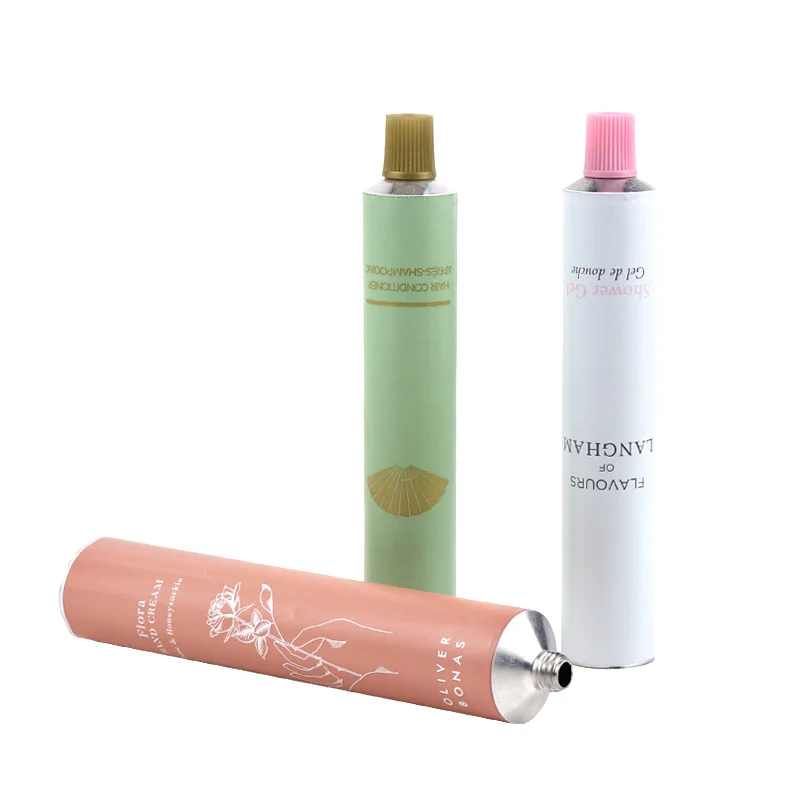 
15ml 30ml 50ml 100ml 150ml Customized Logo cometic packaging soft aluminum cosmetic tube 