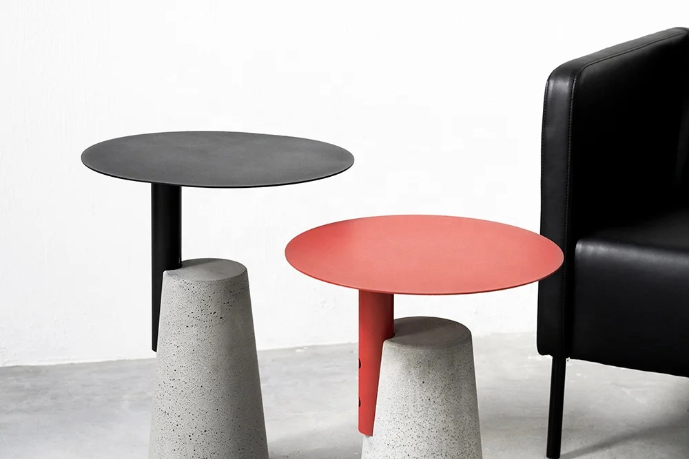 
Bentu Bai modern antique rustic rattan round cafe table reclining coffee table space saving furniture for living room 