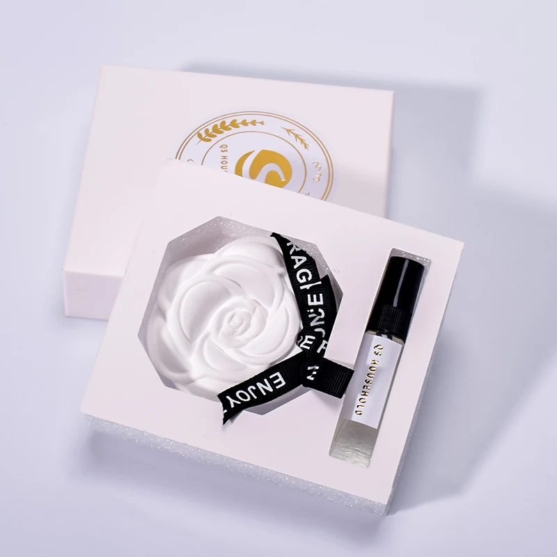 ceramic sctented tablet hanging in the car diffuser aromatic plaster stone essential oil set