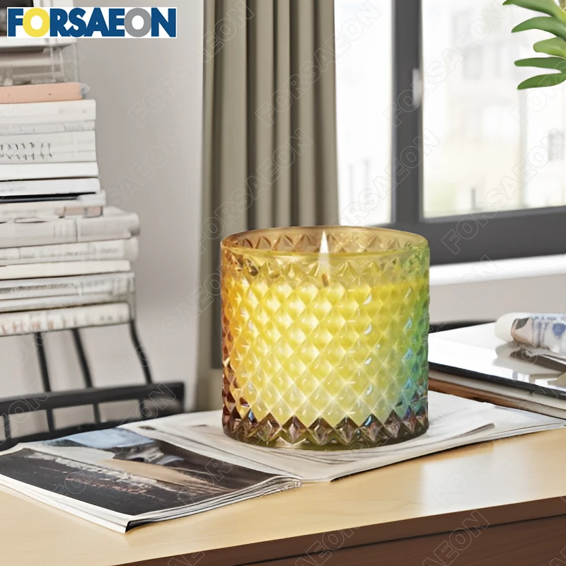 Wholesale Hot Selling Luxury Mongolian Yurt Shaped Glass Scented Candles With 100% Pure Natural Soy Wax Long Lasting Good Scents