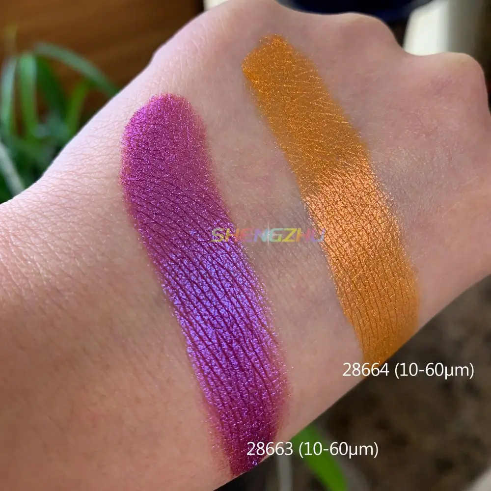 Sheng Zhu new cosmetic makeup eyeshadow color pigment powder rose violet gold purple colors