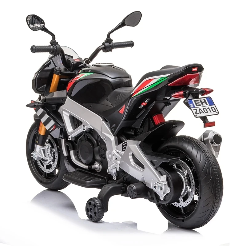 Licensed Aprilia Children Electric Motorcycle 12v Electric Ride On Toy For Kids 3-8 Years Old