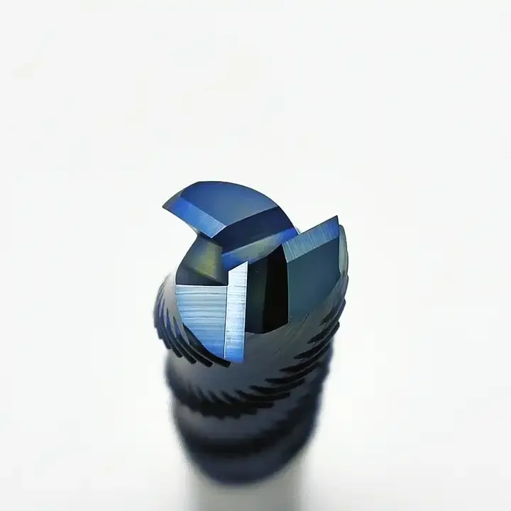 Recommend endmill radius carbide cnc high feed endmill 65 hrc cnc milling cutter for die steel