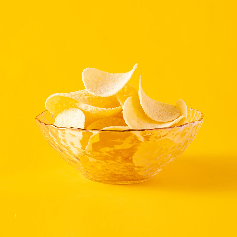 Chinese delicious potato chips and snacks support substituting processing and production