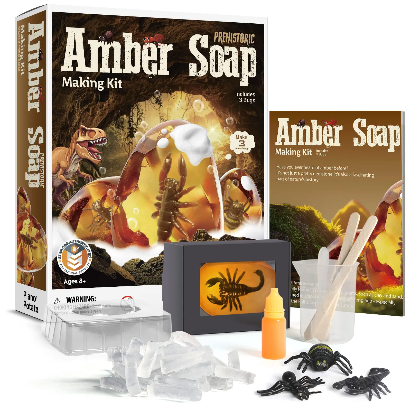 Wholesale Customize Logo science experiment toys amber soap Craft making Kit kids educational toys