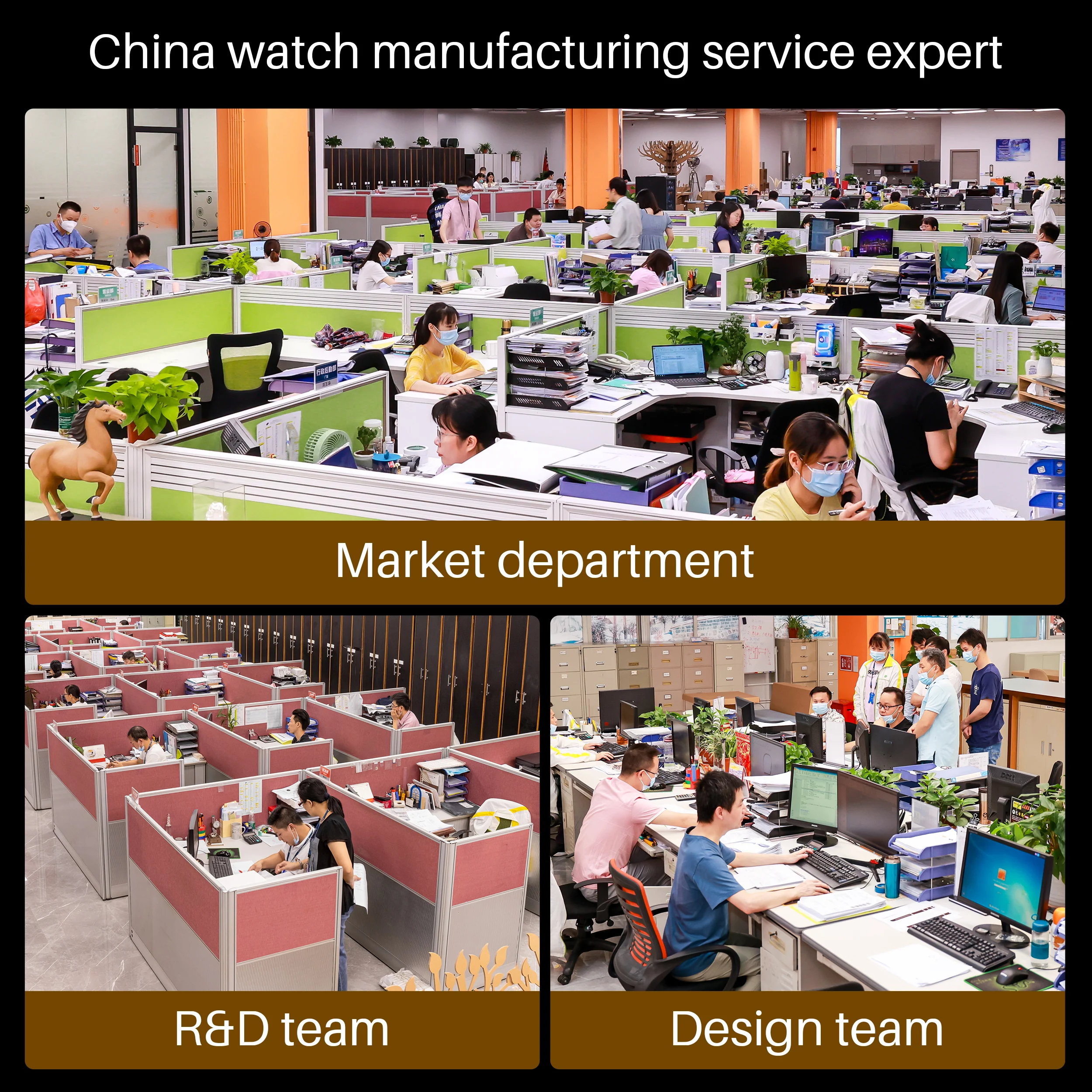 High End factory Custom Premium Stainless Steel Diamond Watch Luxury Women Leather strap waterproof quartz watch