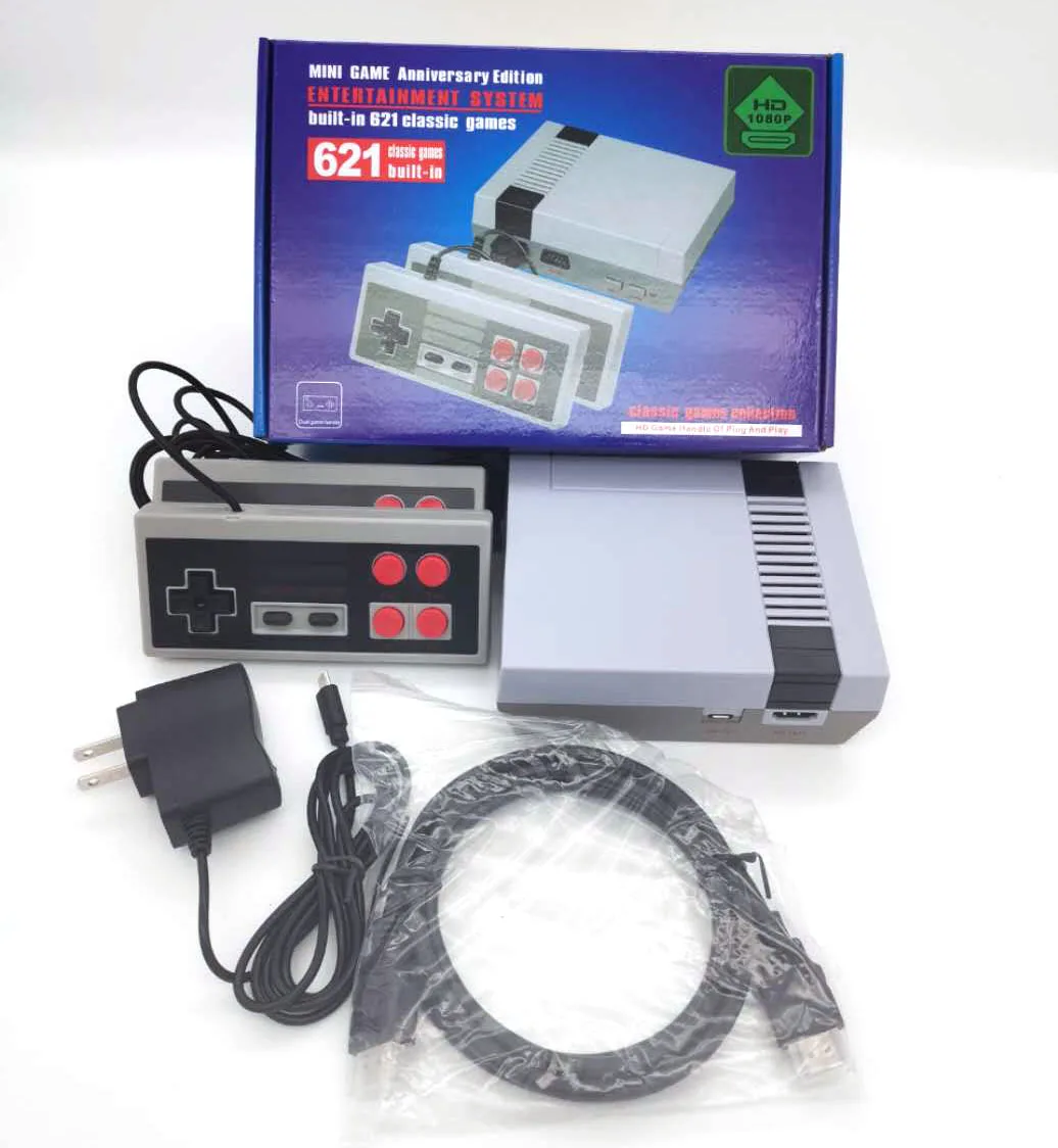 Mini Holiday gift with 621 classic retro game, home entertainment, HD video game
