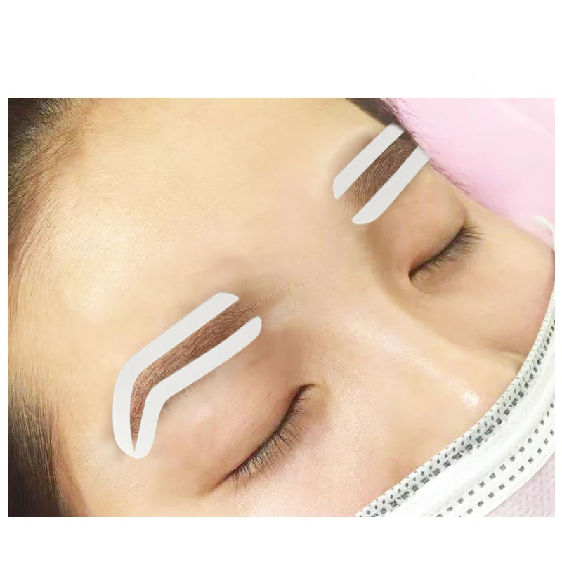 New Tattoo Eyebrow Ruler Sticker Shape Tools Reusable Mapping Grooming Stencil Stickers For Beginner Eyebrow Stencils for Beauty