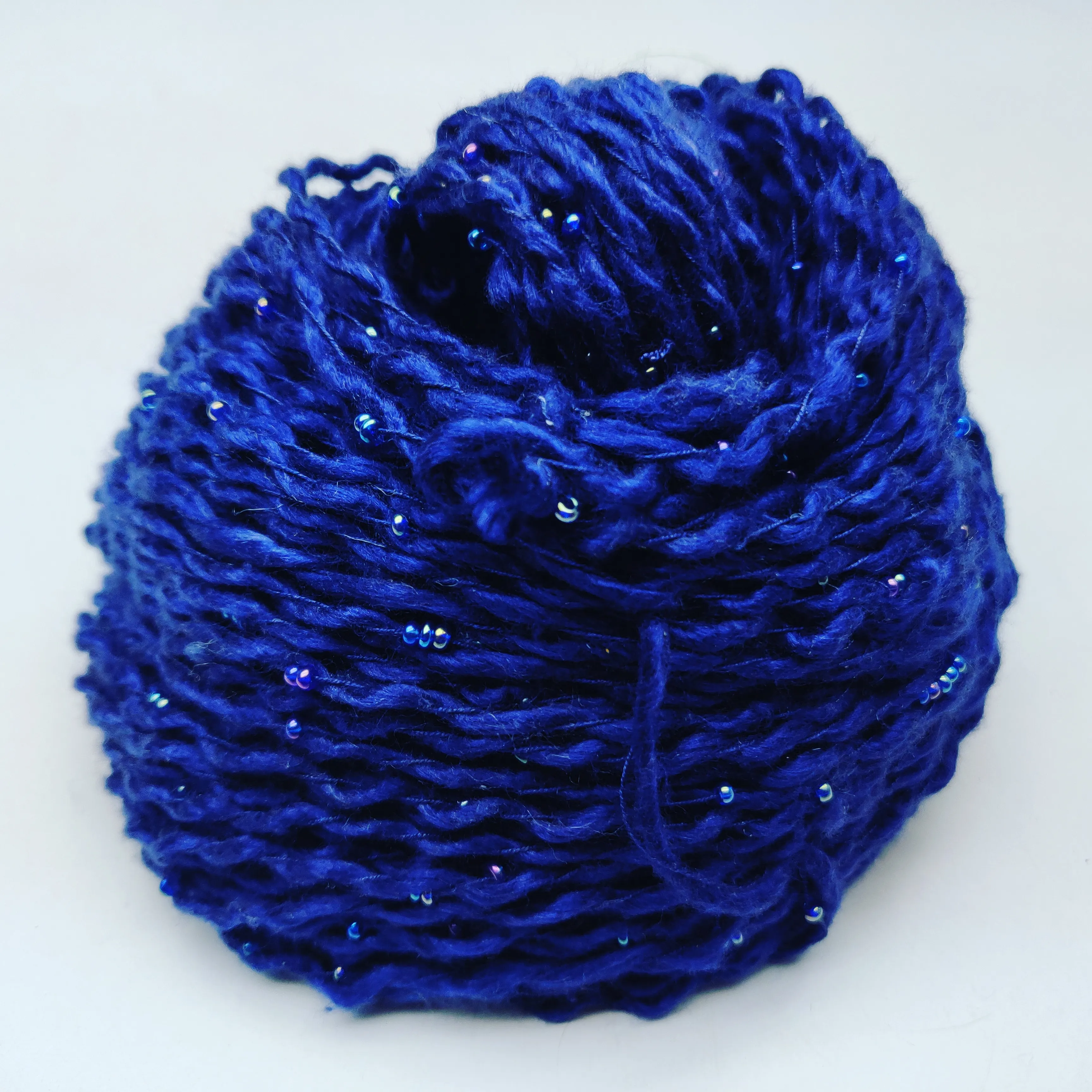 Embellished Yarn Natural Spun Silk for Weaving Knitting crochet embroidery jewellery making art and craft soft and shiny