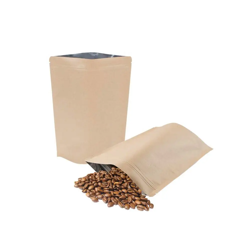 
Custom Mix Product Kraft Recycle Bean Brown 1 Kilo Coffee Paper Bag Sealing Packing for Coffee 