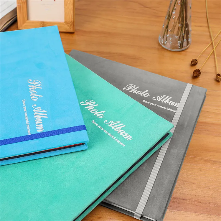 27*28cm Self Adhesive Photo Album 40 Pages Magnetic Double Sided Pages Suede Velvet Hardcover 3 Colors  DIY Photo Album