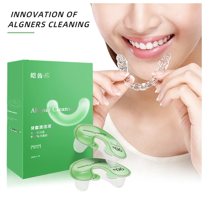 Retainer Cleaner for Aligner, Mouth & Night Guard , Dental Cleanser  Fresh in 90 second - Removes Odor & Plaque