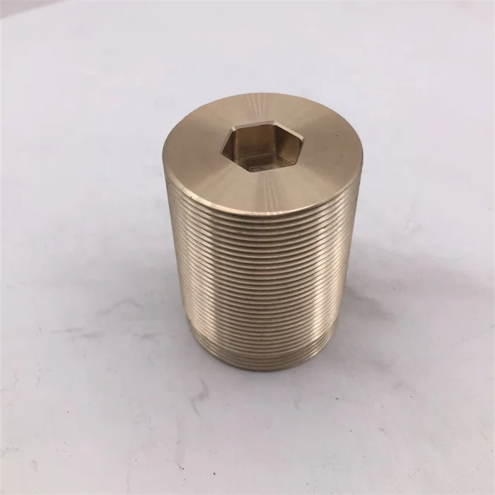 Good price Bronze Metal Brass Knurled Insert Threaded Copper Bush Inner hole Bronze screw bearing bushing