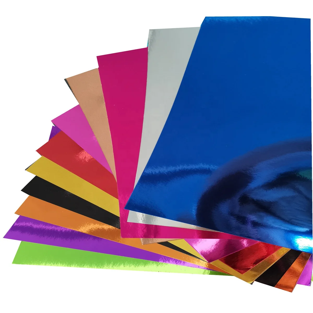 Металлическая фольга размером 300 г/см2 12 на или А4 для изготовления открыток праздничного декора (классический металлик)