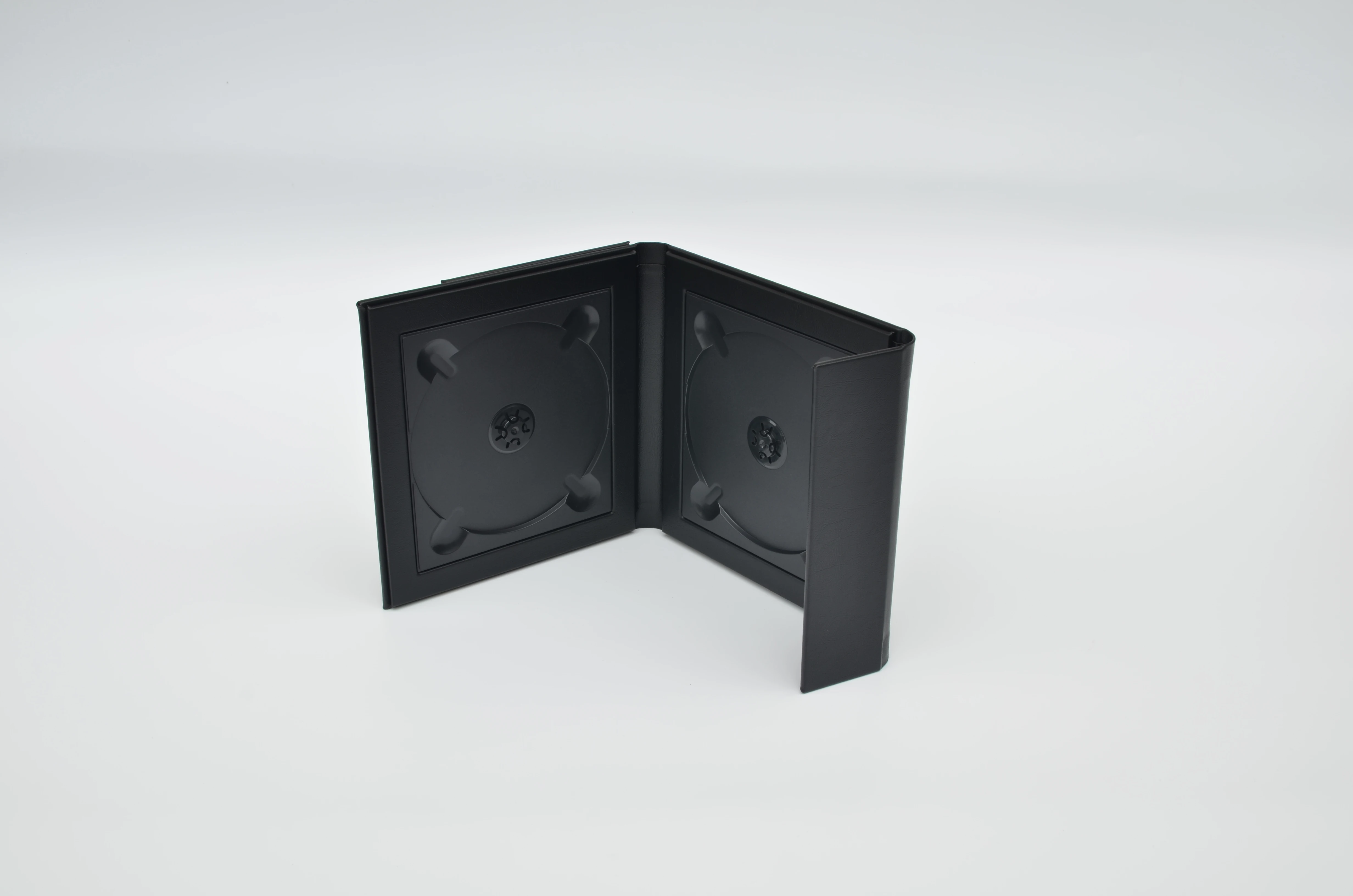 cd dvd black leather wedding box black wedding multiple cd dvd leather storage box for sale