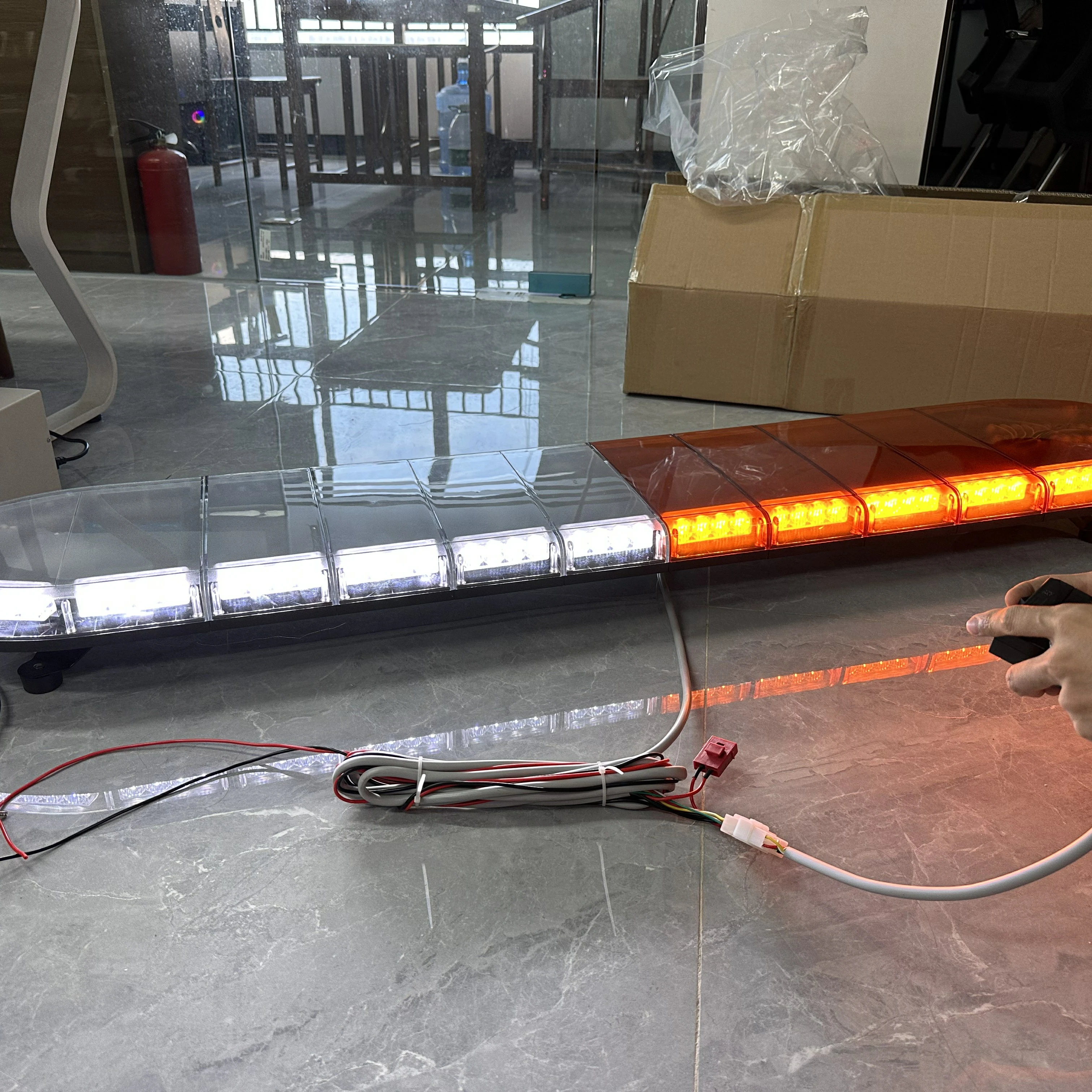 Ultra bright led lightbar emergency vehicle warning patrol car lightbar roof top ambulance utility towing truck light bar