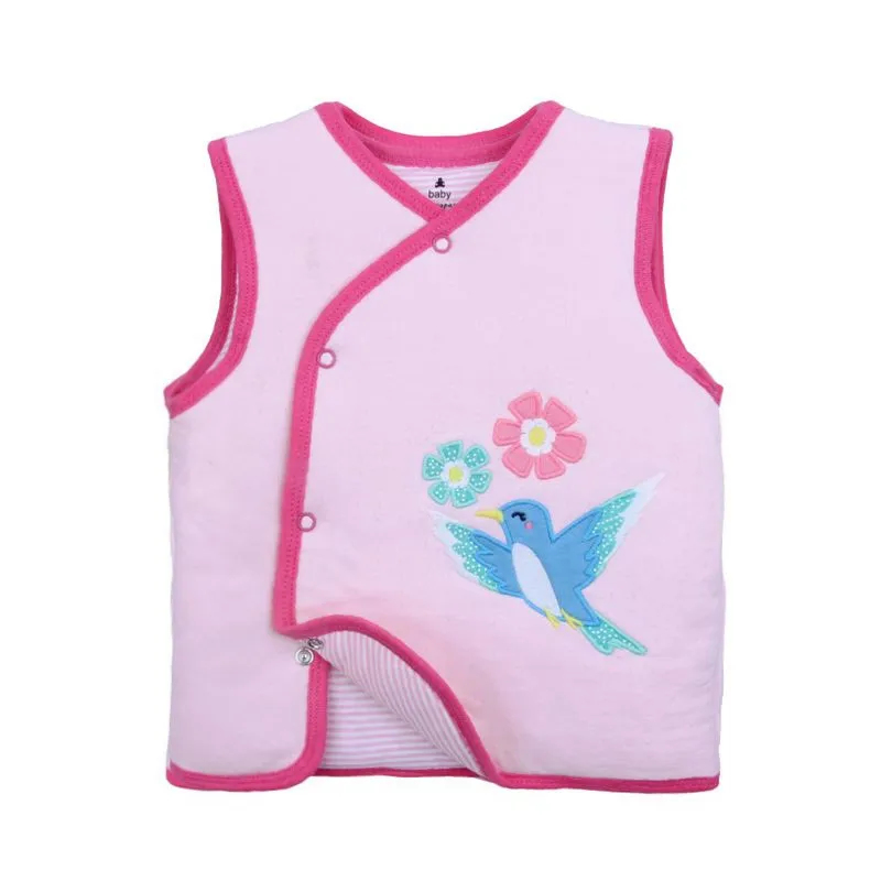 
Children Vest Outerwear Boy And Girl Winter Warm Down Coat Plus Thick Sleeveless Baby Winter Clothes 