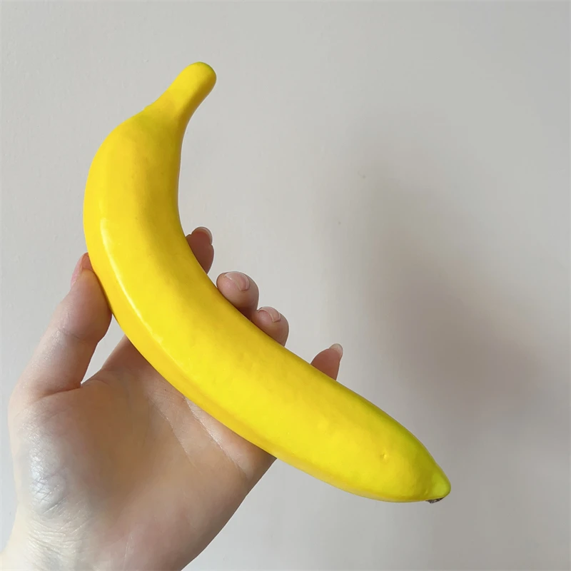 Decorative Fruit Simulation Foam Banana  Fruits For Display Realistic Props Lifelike Home Decor