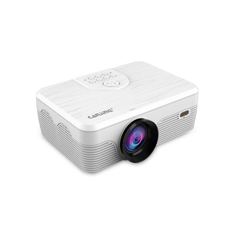 Portable Projector with 1500lms 720p LCD TV home Compatible with HD 720P HDMI/VGA/USB/AV/Laptop/Smartphone