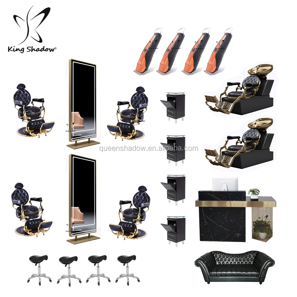 30% Off Wholesale OEM High Fashion Cheap Price Barber Salon Furniture Package with CE