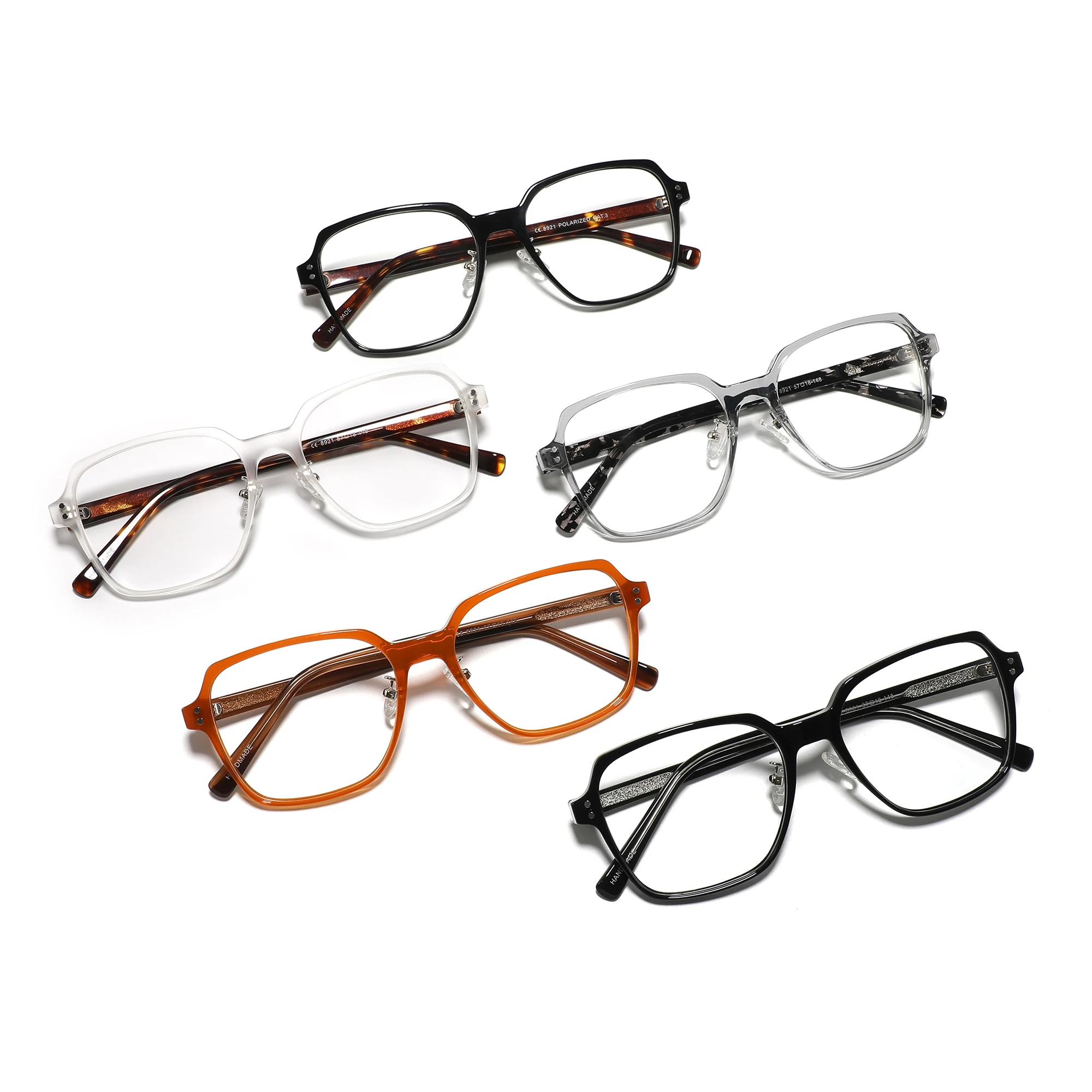 Conchen Retro Eyeglasses Oversize Glasses Custom Logo Acetate Optical Eye Glasses Frames
