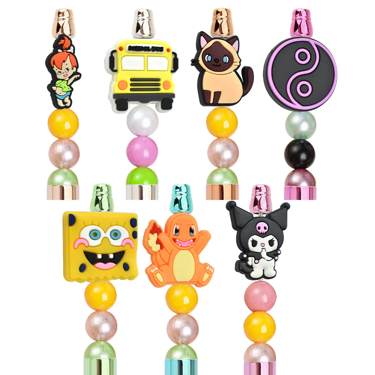 Bracelet Keychain Silicone Focal Beads Designer Charms Beadable Items Focal Pens Made Charms Beads Necklace