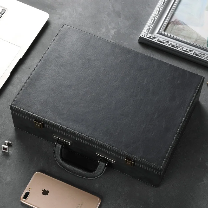 Oversize smartphone hard case signal shielding Faraday box RFID signal blocker car security anti-theft portable wooden suitcase