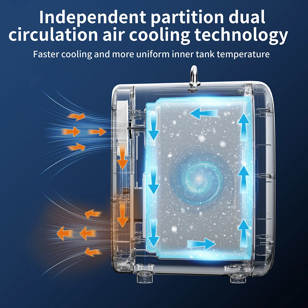 2024 New Smart USB Insulin Refrirator Office Home Health Care Self-Drive Air Cooling System Plastic Semiconductor Refriration