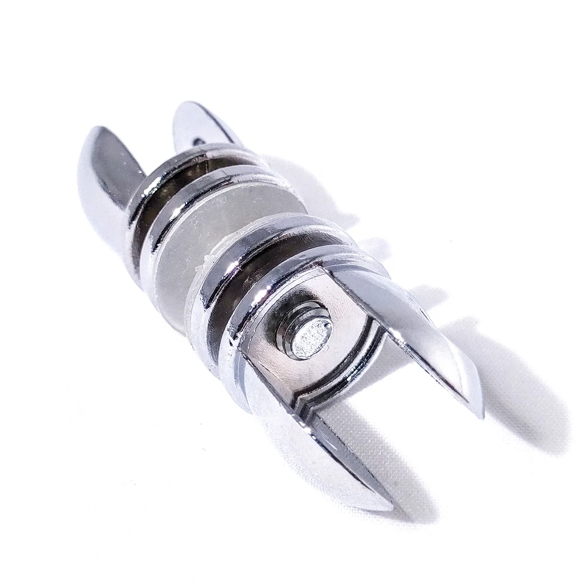 Stainless Steel Glass Clamp Cylindrical Double-Headed Glass Clamps Bathroom Fixed Glass Laminate Bracket