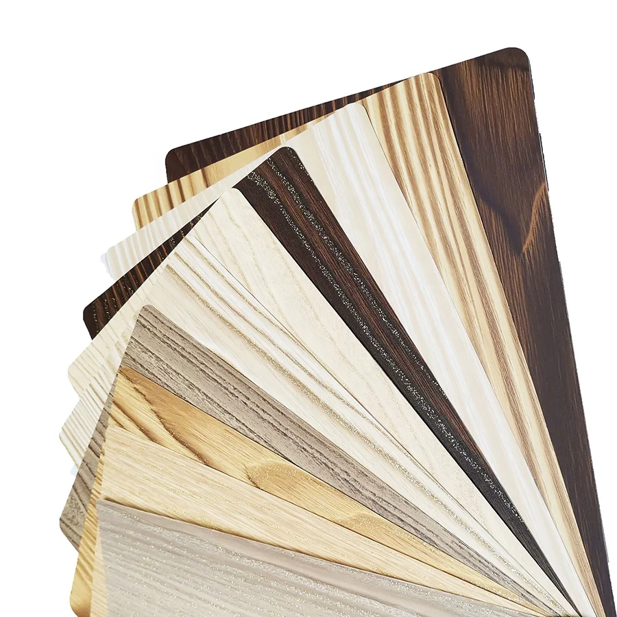 0.3mm Membrane Golden Silk Wood Grain Film PVC Foil Decorative Film for Kitchen Door and Fireproof Door