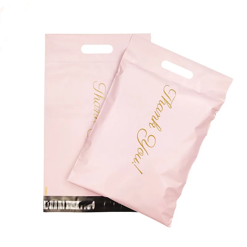 High Quality Custom Printed Logo Mailing Bags with Handle New Materials Good Price  Pouch Recyclable Surface Gravure Printing
