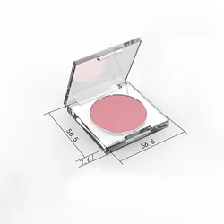 Cosmetic Foundation Case Compact Powder Packaging square clear makeup blush palette case blush empty paper custom logo