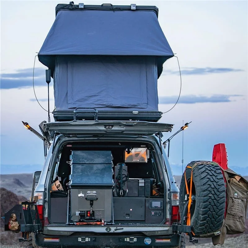 China Factory Promotion Three-season Electric Heater Top With Waterproof Hard Shell For Toyota Hiace Aluminum Car Roof Tent