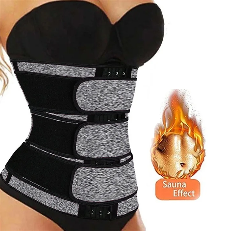 Trending Custom Logo Waist Trainers For Women Belly Fat Sauna Suit Waist Trimmer Sweat Bands For Hourglass Body Shaping