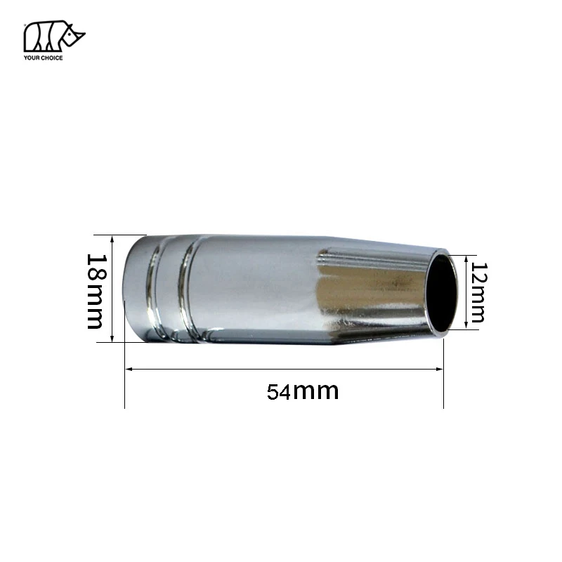 INWELT Brass Soldering Supplies MB15 Copper Welding Accessories 15AK Gas Nozzle for MIG Welding Torch
