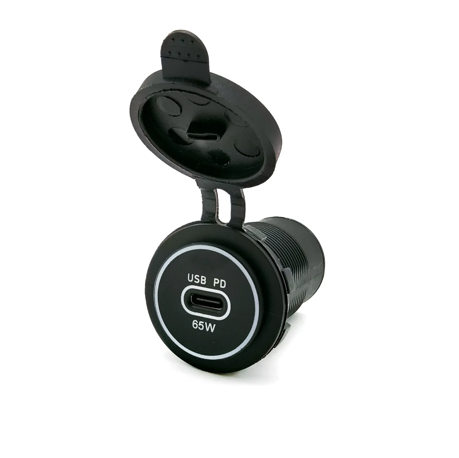 65W PD 12V USB Outlet for Laptop - USB C Car Charger Socket Multi Port USB Outlet Quick Charge