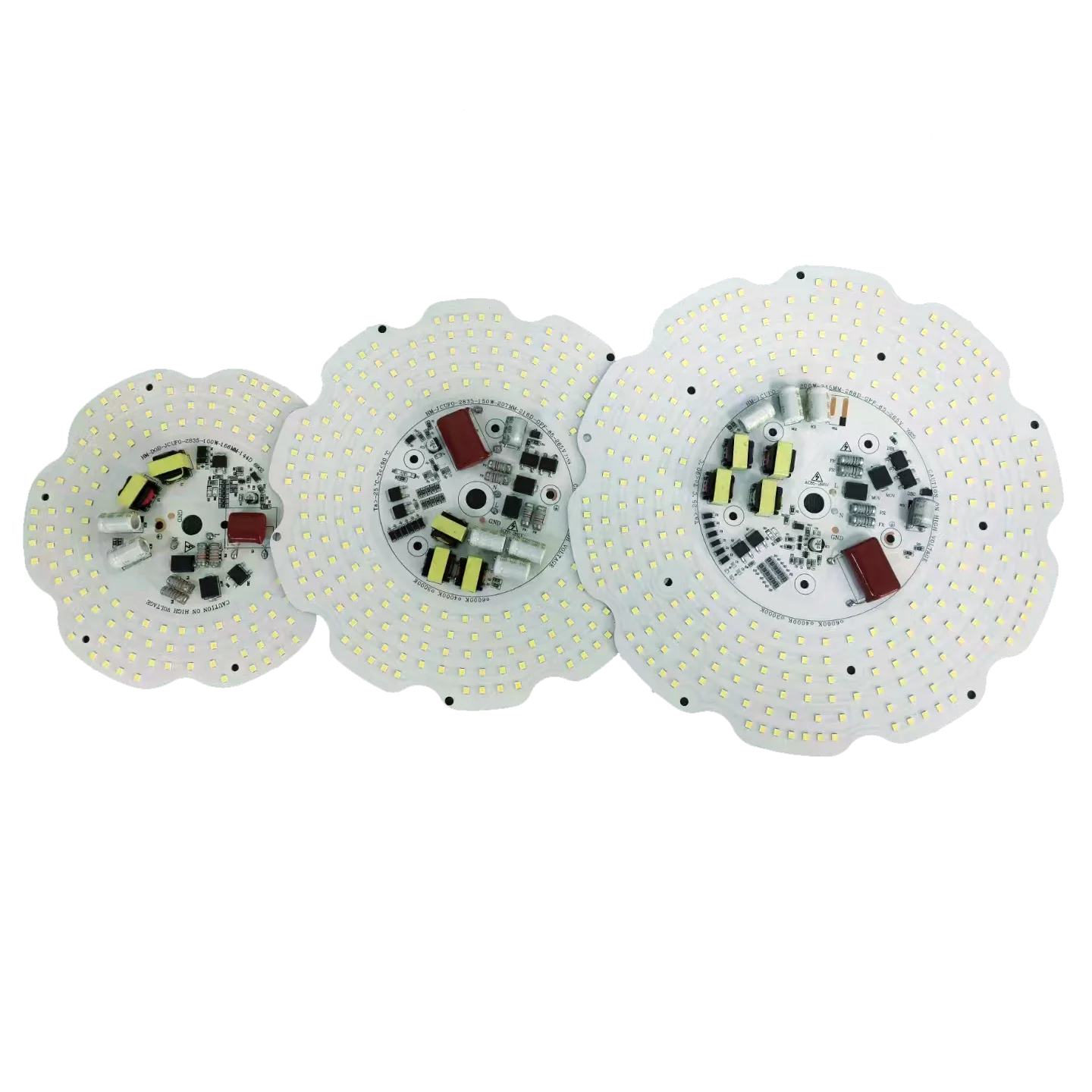 166mm SMD 2835 DOB Round Driverless LED PCB Board Wide High Voltage 100W AC 220V 110V LED Light Module for High Bay Light