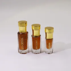 3ml 6ml 12ml New Arrival Unique Thick Base Attar Oil Glass Bottles