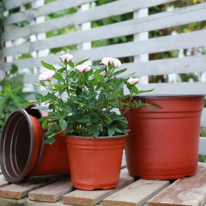 outdoor indoor plant pot flower double color seedling pots for home garden