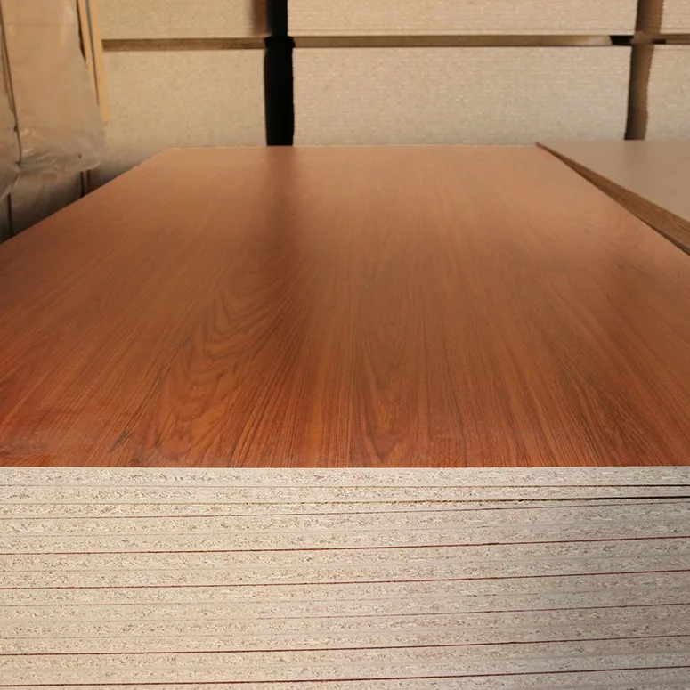 New design wood grain hpl particle board particle board with hpl veneer chipboard texture melamine board for kitchen cabinet