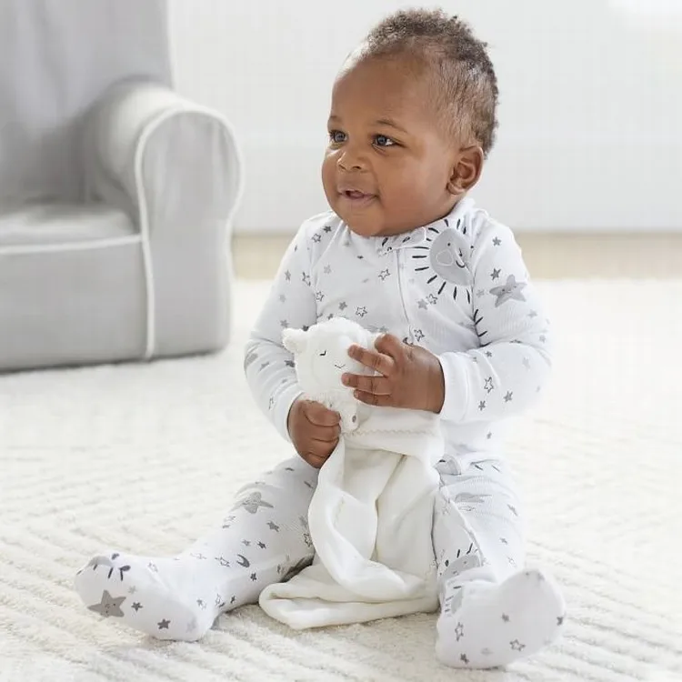 
Various rabbit pattern plain dyed 100% polyester lovey animal security baby blanket toy 