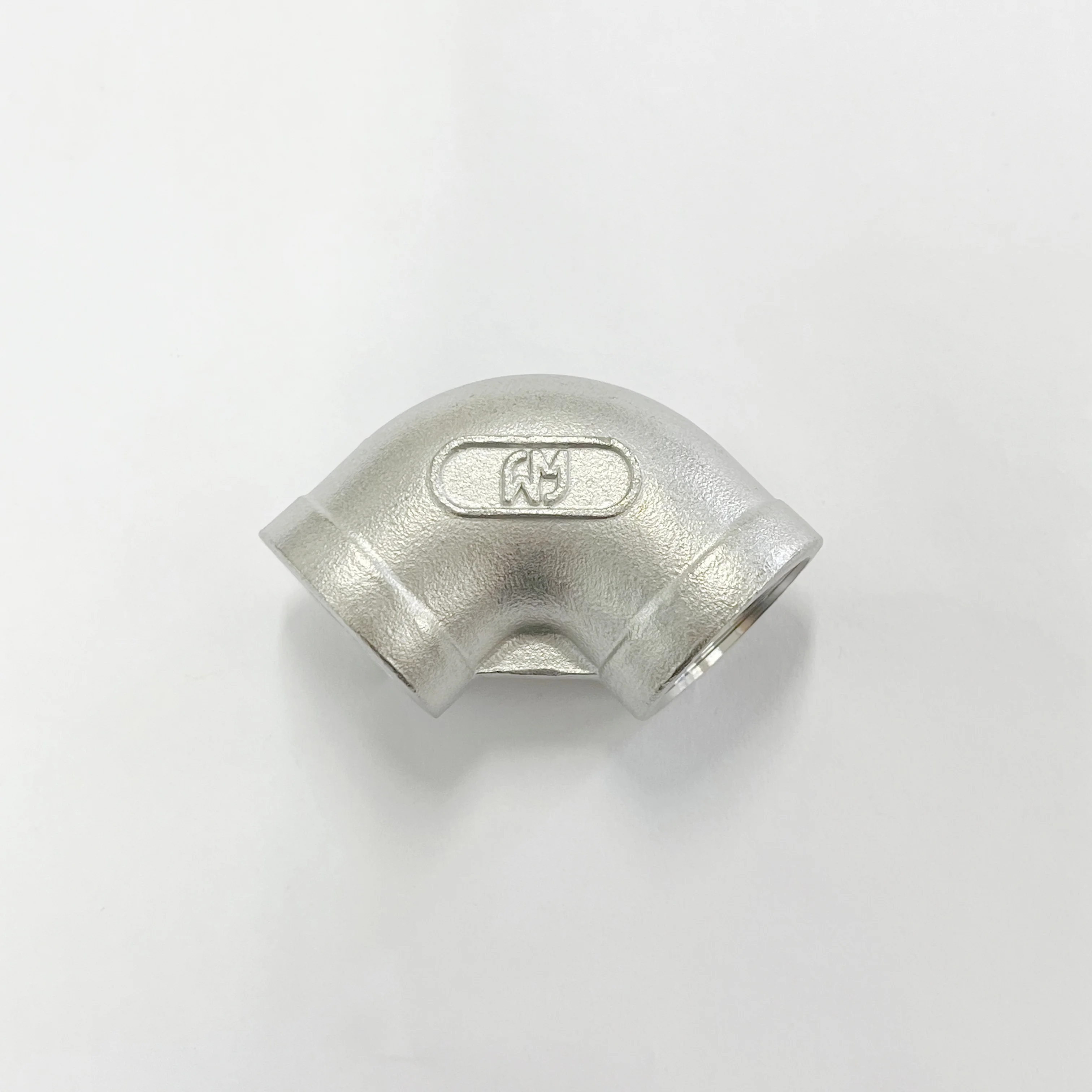 WAMAKASTU 304 stainless steel Heavy Duty 3/4 Inch NPT Female Threaded 90 Degree Elbow Pipe to 3/4 Inch NPT Female Pipe Fitting