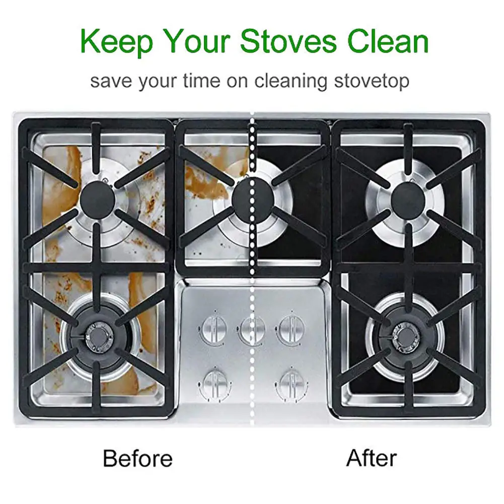 27X27cm Non-stick Easy Clean Thick PTFE Gas Stove Burner Cover Reusable Washable Stove Top Protector